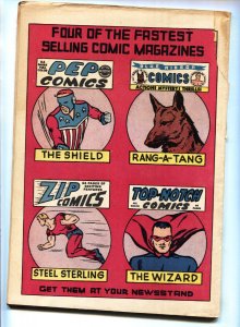 ZIP COMICS #6-STEEL STERLING -SCARLETT AVENGER 1940-comic book