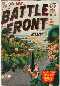 Battle Front #34 (Aug-55) VG+ Affordable-Grade 