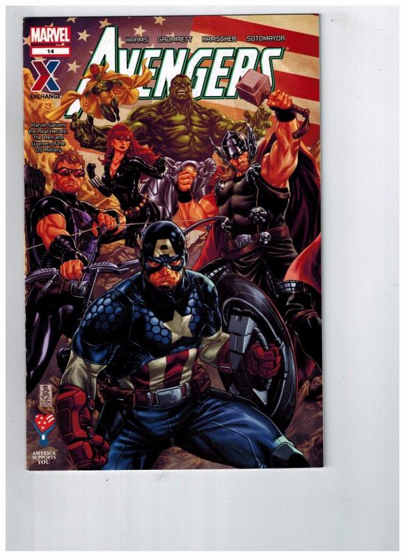 Avengers # 14 AAFES Military Comic Book Marvel 2013 14th Edition January BN1