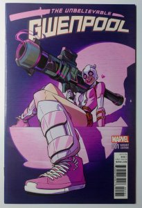 The Unbelievable Gwenpool #1 (9.4, 2016) Lee Cover,  First solo series