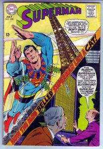 Superman #208 (Jul-68) VG Affordable-Grade Superman, Jimmy Olsen,Lois Lane, L...