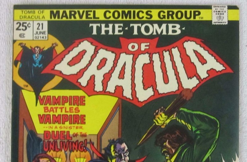 Tomb of Dracula #21 (Jun 1974, Marvel) Blade app VF+ 8.5