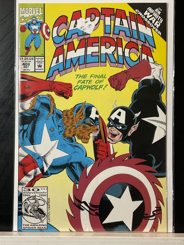 Captain America #408 Direct Edition (1992)