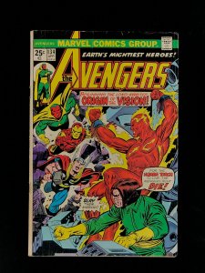 The Avengers #134 (1975) VG- Vision Key