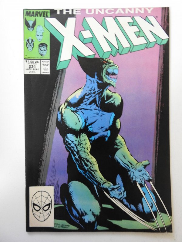 The Uncanny X-Men #234 (1988) VG+ Condition! Moisture stain