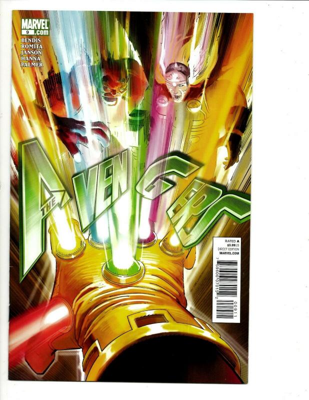 Lot Of 7 The Avengers Marvel Comics # 1 3 4 6 7 8 9 Iron Man Heroic Age SM12 