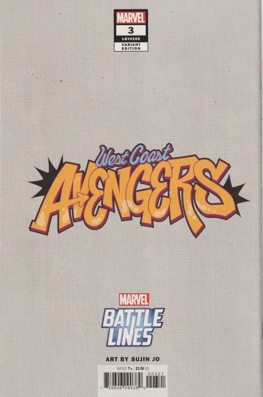 West Coast Avengers # 3 Battle Lines Variant Cover NM Marvel 2018 [M6]