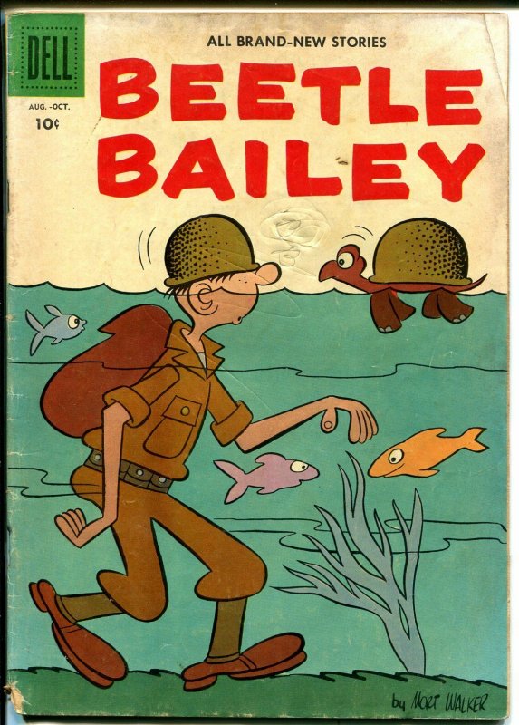 Beetle Bailey #7 1956-Dell-Mort Walker-military humor-G