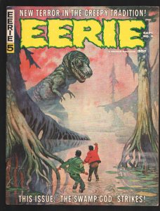Eerie #5 1966- Frank Frazetta dinosaur cover-Stories by Angelo Torres-Gene Co...