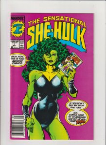 Sensational She-Hulk #1 VF+ 8.5 Newsstand Variant Marvel Comics 1989 John Byrne