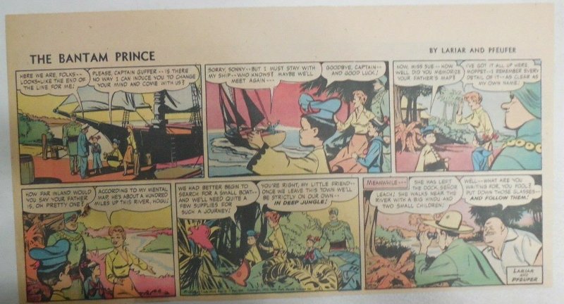 The Bantam Prince Sunday by Lariar and Pfeufer from 1/20/1952 Size: 7.5 x 15 in