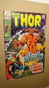 THOR 176 *HIGH GRADE* VS SURTER INFERNO KIRBY ART 1968