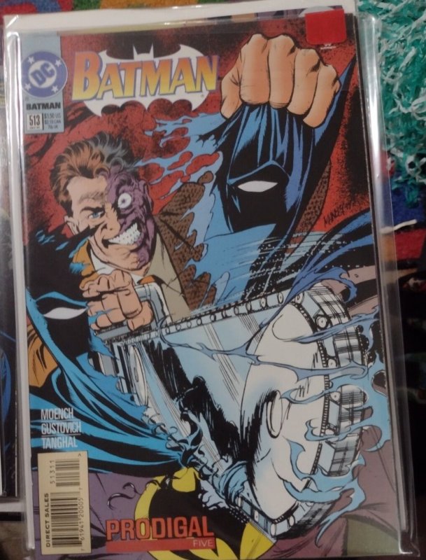 Batman # 513 1994  DC comics  PRODIGAL PT 5  robin tim drake   TWO FACE
