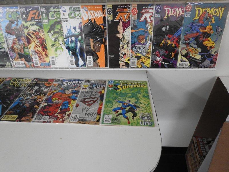 Huge Lot of 130+ Comics W/ Batman, Green Lantern, Superman Avg. VR Con.