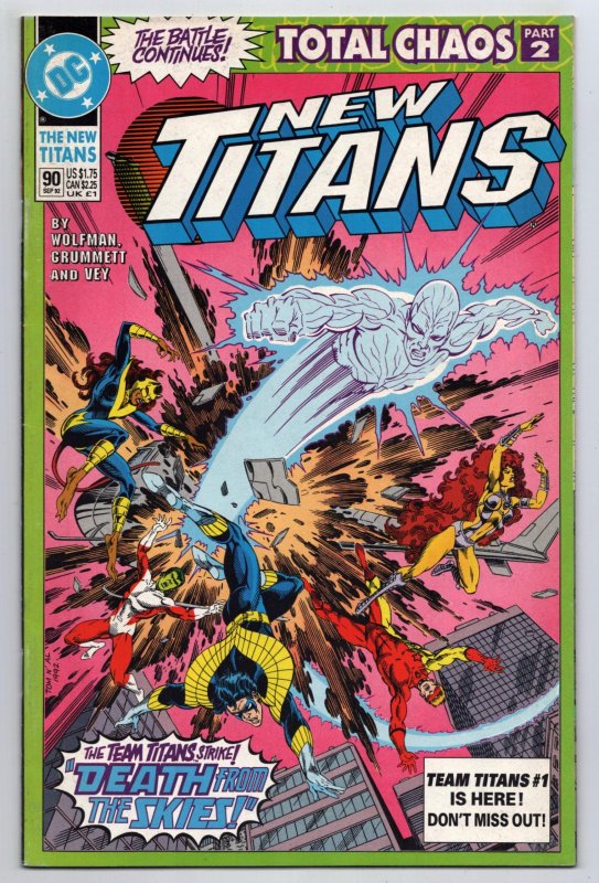 New Titans #90 (DC, 1992) VF