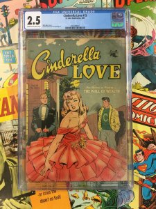 Cinderella Love #15 CGC 2.5 G+ St. John Publication 1954 matt baker cover golden