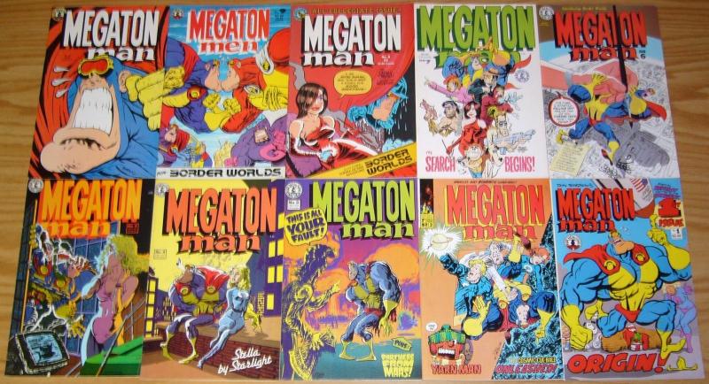 Megaton Man #1-10 VF/NM complete series 2nd print DON SIMPSON kitchen sink comix