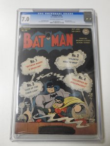 Batman #19 (1943) CGC 7.0! OWW Pages! crack bottom of slab