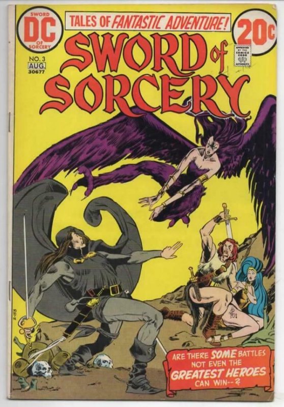 SWORD of SORCERY #2 3 4, FN, 1973, 3 issues, more Bronze age in store