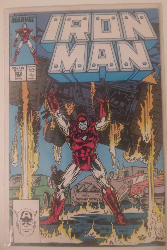 Iron Man #222 Direct Edition (1987) VG Michelinie/Bright/Layton