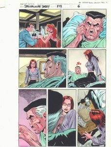 Spectacular Spider-Man #249 p.6 Color Guide Art - J. Jonah Jameson John Kalisz