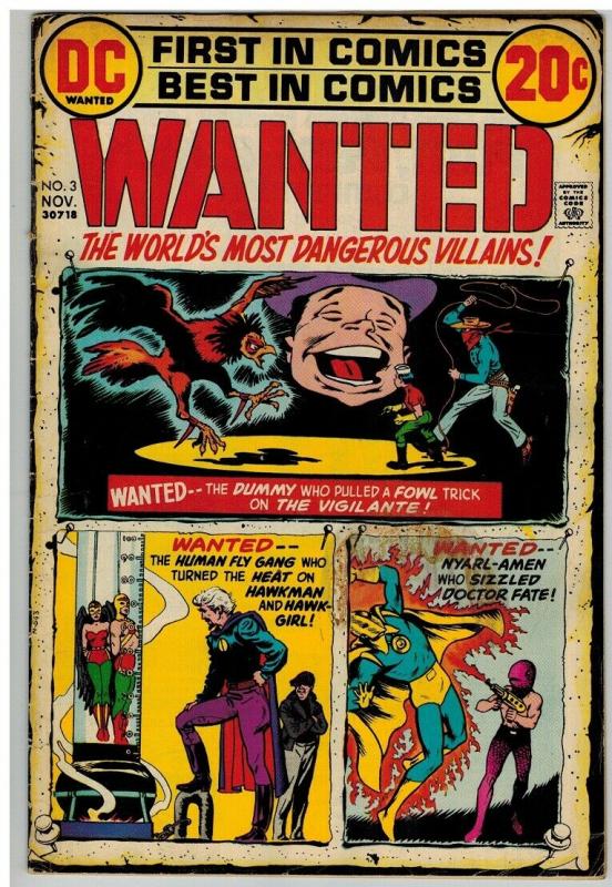 WANTED (1972) 3 G-VG Nov. 1972