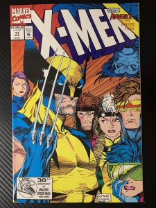 X-Men #11 NM Classic Wolverine Cover by Jim Lee Marvel Comics 1992