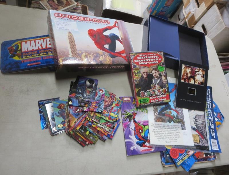 SPIDER-MAN RANDOM MISCELLANY HOOTENANNY COLLECTION! Trading cards, more. LOOK!