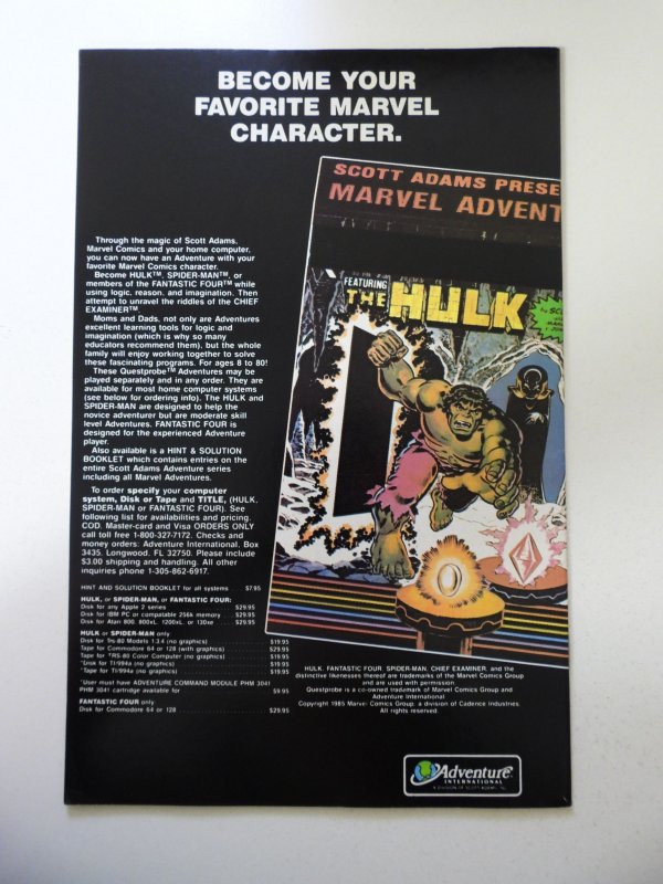 The Uncanny X-Men #203 (1986) VF+ Condition