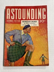 Astounding Science Fiction Pulp July 1941 Volume 27 #5 Good Heinlein