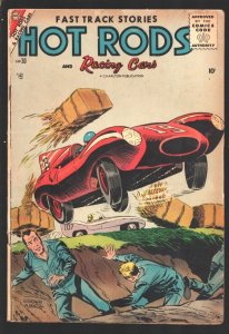 Hot Rods and Racing Cars #30 1957-Sports car crash cover by Dick Giordano-Spr...