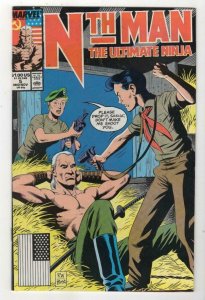 NTH MAN #5, VF+, Ultimate Ninja, Marvel, 1989  more Marvel in store