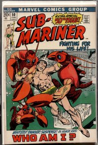 Sub-Mariner #50 (1972) Namor the Sub-Mariner [Key Issue]