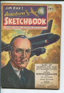 JIM RAY'S AVIATION SKETCHBOOK #1-1946-GREAT-GOLDEN AGE FN/VF