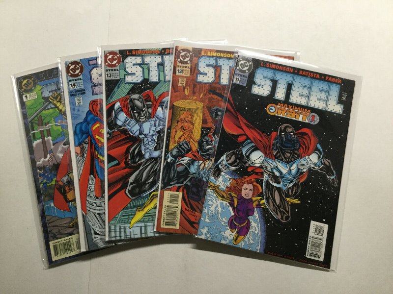 Steel 1-14 Annual 1 Lot Run Set Near Mint Nm Dc Comics