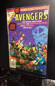 The Avengers Annual #7 (1977) Starlin Thanos, Captain Marvel  VF/NM C’ville CERT