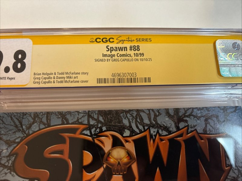 Spawn (1999) # 88 (CGC 9.8 SS) Signed Greg Capullo * Image Comics