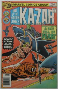 Ka-Zar #17 (Aug 1976, Marvel), VFN-NM condition, regular 25 cent edition