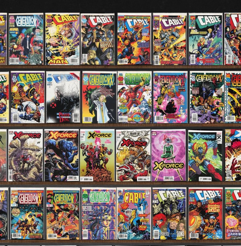 Huge Lot 150+ Comics with Cable, X-Force, The Uncanny X-Men & More!
