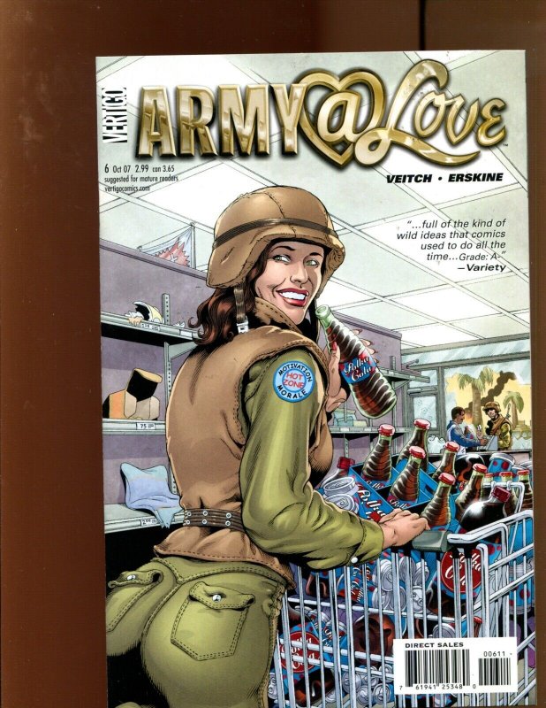 Army Love #1,2,5,6,7 - FIVE PIECE LOT! (8.5/9.0) 2007