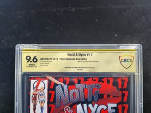 Notti & Nyce 2PC #17 - Signed Marat Mychaels Good & Bad Editions- CBCS 9.6 -2016