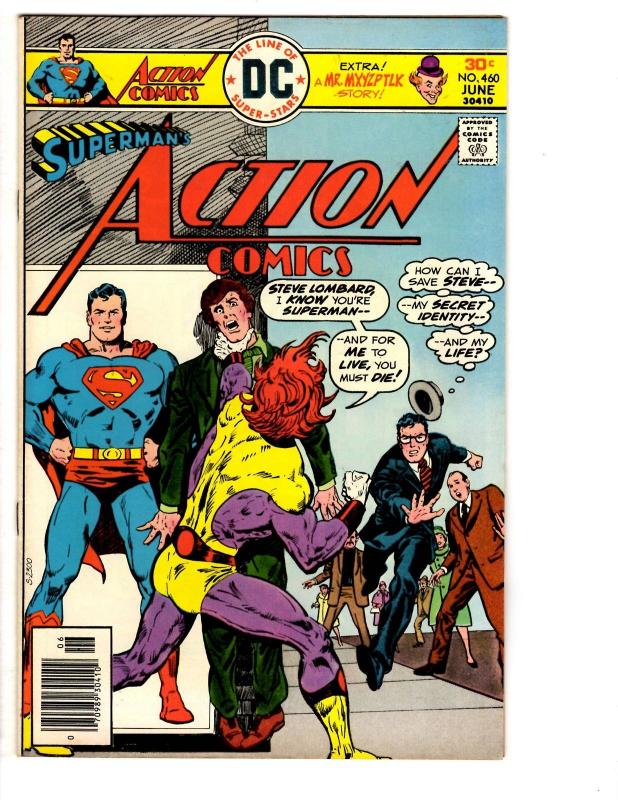 3 Action Comics DC Comic Books # 460 461 462 Superman Krypto Mr. Mxyzptlk WM4