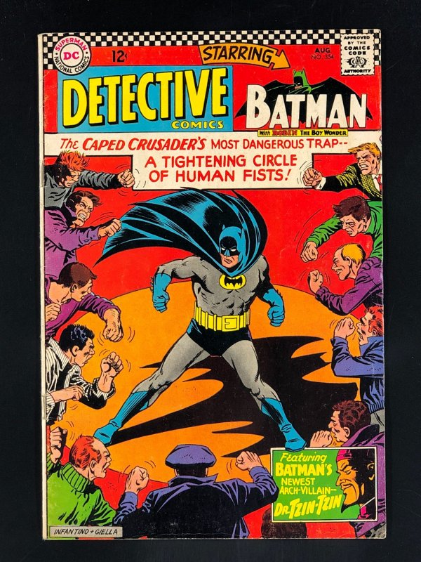 Detective Comics #354 (1966) VG/FN 1st App of Dr. Tzin Tzin