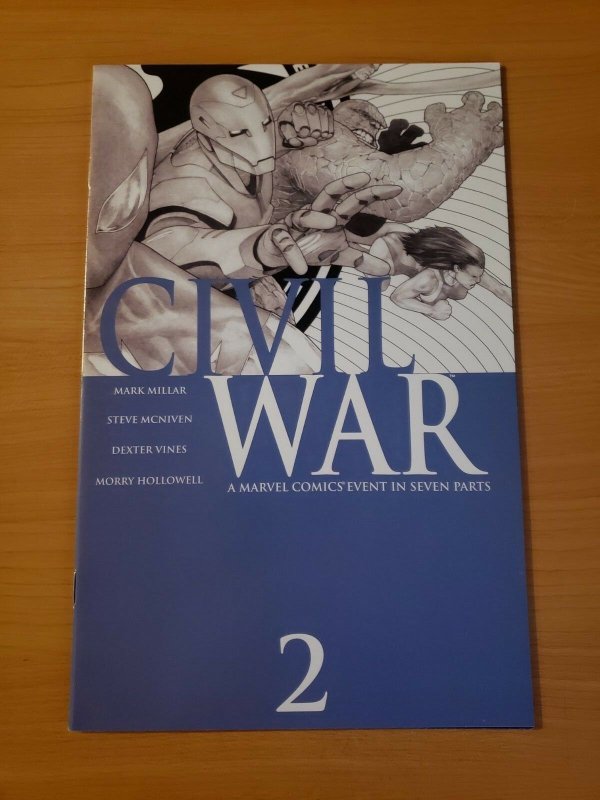 Civil War #2 Blue Variant ~ NEAR MINT NM ~ 2006 Marvel Comics