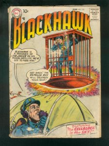BLACKHAWK COMICS #113 1957-CELLBLOCK IN THE SKY-DC COMICS-fair FR