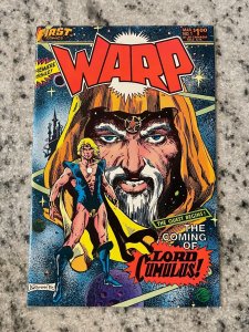 Warp # 1 NM First Comics Brunner Cover Art Lord Cumulus Comic Book Premiere J975