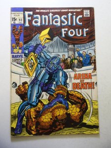 Fantastic Four #93 (1969) VG- Condition stain bc