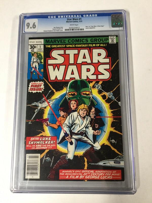 Star Wars 1 CGC 9.6 White Pages Bronze Age Marvel 