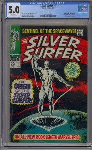 SILVER SURFER #1 CGC 5.0 WATCHER ORIGIN