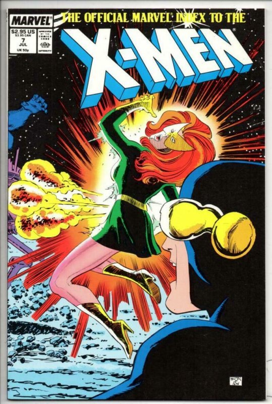 Official Marvel Index X-MEN #7, VF/NM, Wolverine, 1988